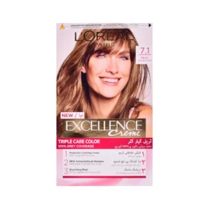 LOREAL EXCELLENCE HAIR COLOUR 7.1 MEDIUM ASH BLOND