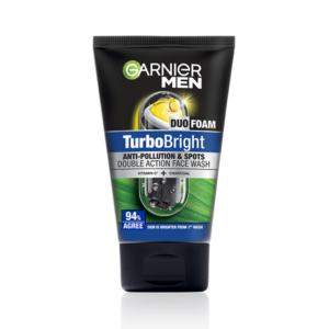 GARNIER MEN TURBO BRIGHT FACE WASH 100G